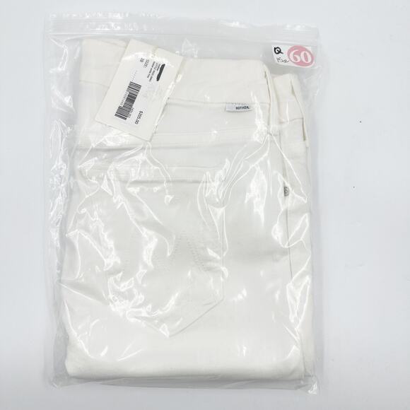 MOTHER Looker Ankle Fray Jeans White Little Miss Innocent 28 NEW CleanGirl Chic - Picture 7 of 7